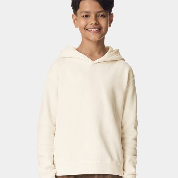 Youth Garment-Dyed Lightweight Fleece Hooded Sweatshirt Thumbnail