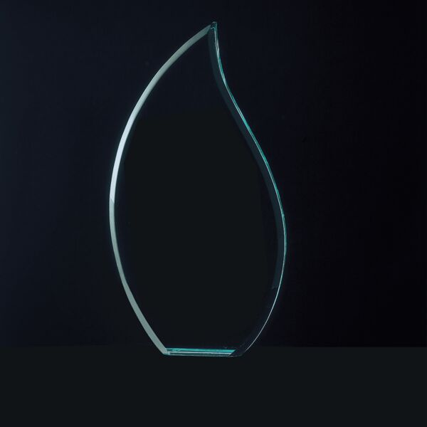 4 3/4" x 9" Flame Series Jade Acrylic Award-Upright Only Thumbnail