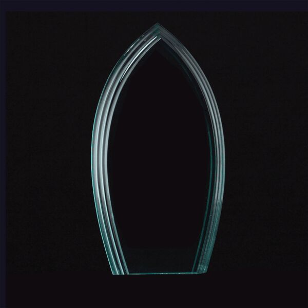 9 3/4" Flame Series Jade Acrylic Award-Upright Only Thumbnail