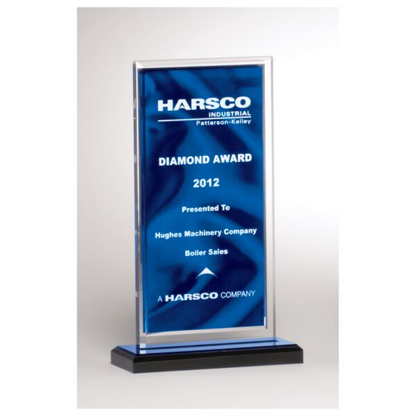 5" x 7 1/2" Draped Satin Patterned Acrylic with Mirror Border, with Top Base Thumbnail