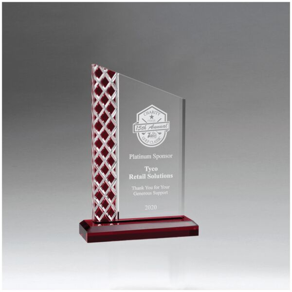 5 1/2" x 7 1/4" Zenith Series Acrylic with Lattice Pattern and Metallic Accent Thumbnail