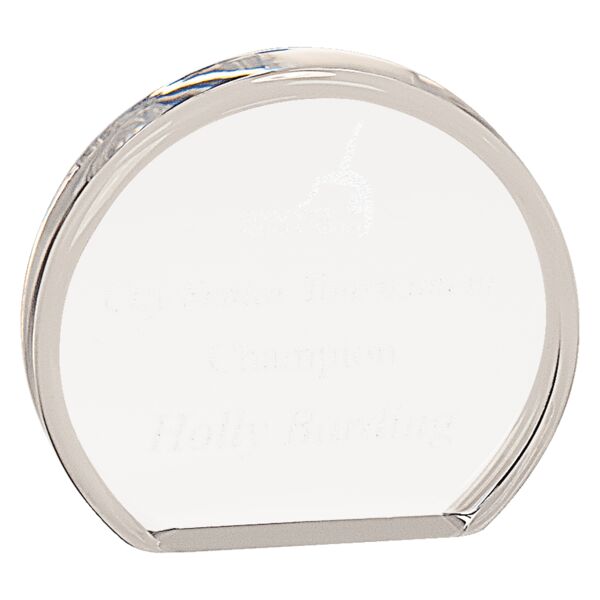 4" x 3 1/2" Round Acrylic Thumbnail