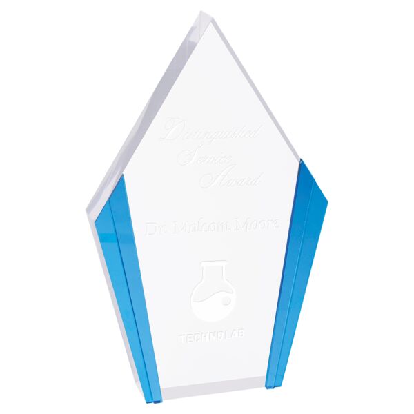 5 1/4" x 8 1/2" Diamond Acrylic with Edges Thumbnail