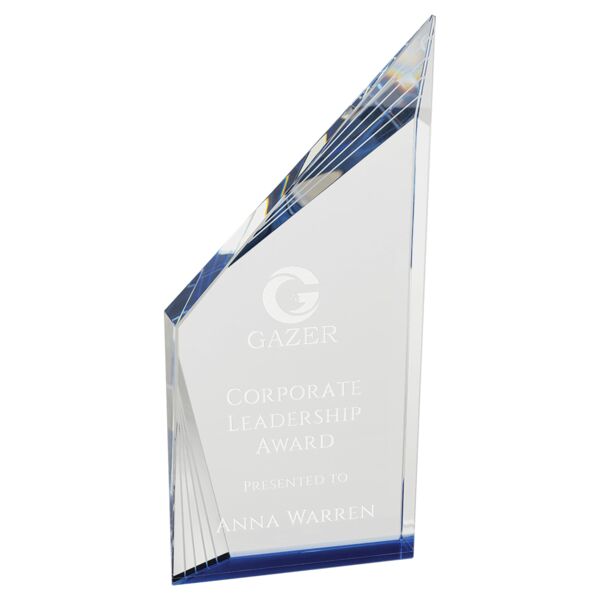 10 1/4" Crystal Beveled Peak with Bottom Thumbnail