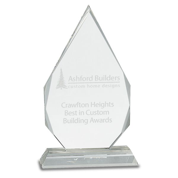 9" Crystal Diamond on Pedestal Base Thumbnail