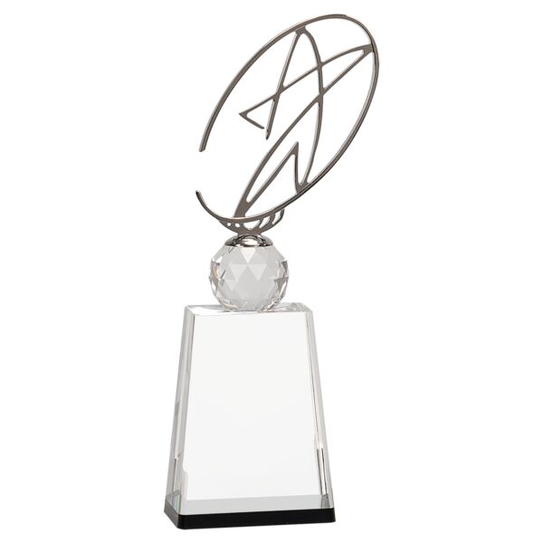 12" / Crystal Award with Metal Oval Star Thumbnail