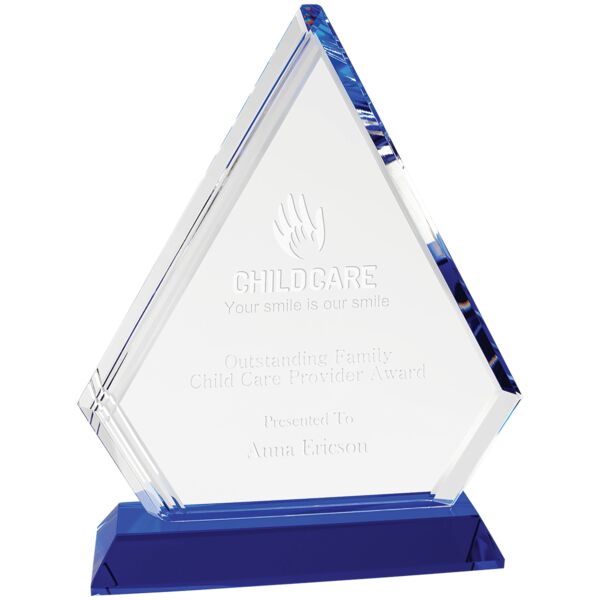 8 3/4" Crystal Diamond on Pedestal Base Thumbnail