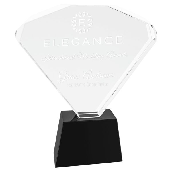 8" Crystal Fan with Base Thumbnail