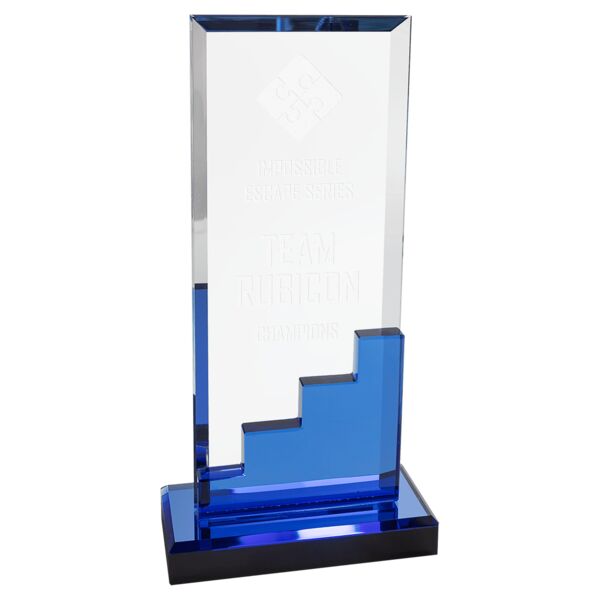 4 1/2" x 9 1/2" Crystal Staircase with Mirror Base Thumbnail