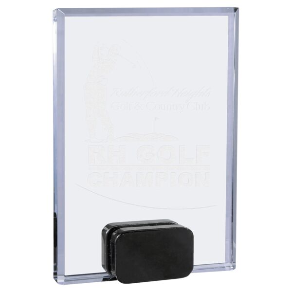 5" x 7" Crystal Rectangle with Crystal Base Thumbnail