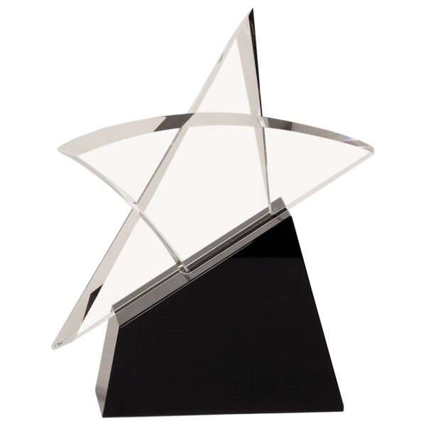 8 3/4" Crystal Outline Star on Base Thumbnail