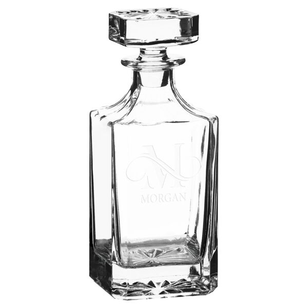 Polar Camel 750 mL Square Glass Decanter in Gift Box with Printed Paper Sleeve Thumbnail