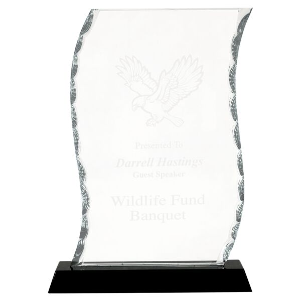 8 1/4" Scroll Facet Glass on Base Thumbnail