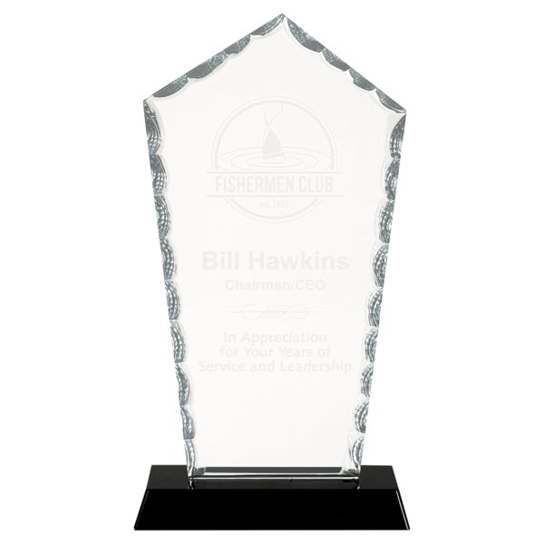 9" Diamond Facet Glass on Base Thumbnail