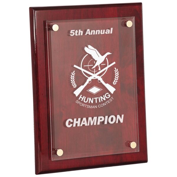 10 1/2" x 13" Piano Finish Floating Acrylic Plaque Thumbnail