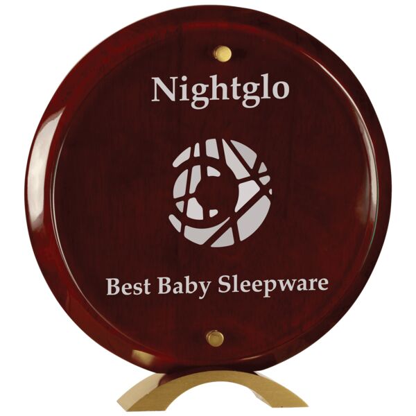 10" Round Piano Finish Floating Acrylic Standup Thumbnail