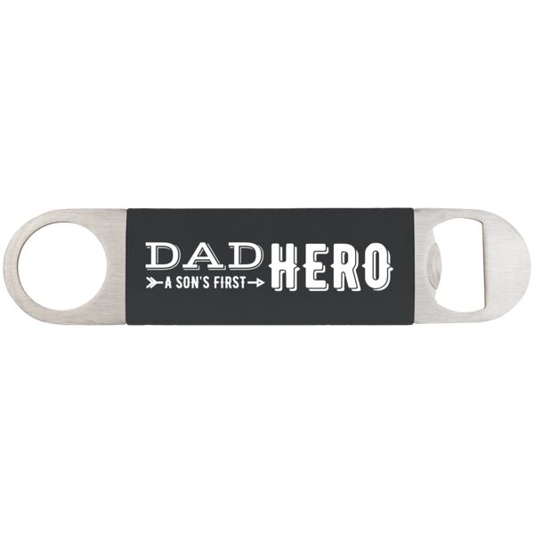 1 1/2" x 7" Bottle Opener with Silicone Grip Thumbnail