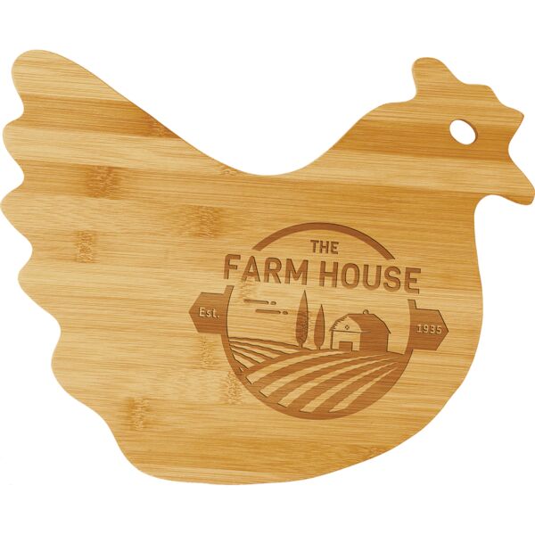 13 1/2" x 10 7/8" Hen Shaped Cutting Board Thumbnail