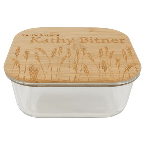 37 oz. Square Glass Container with Lid Thumbnail