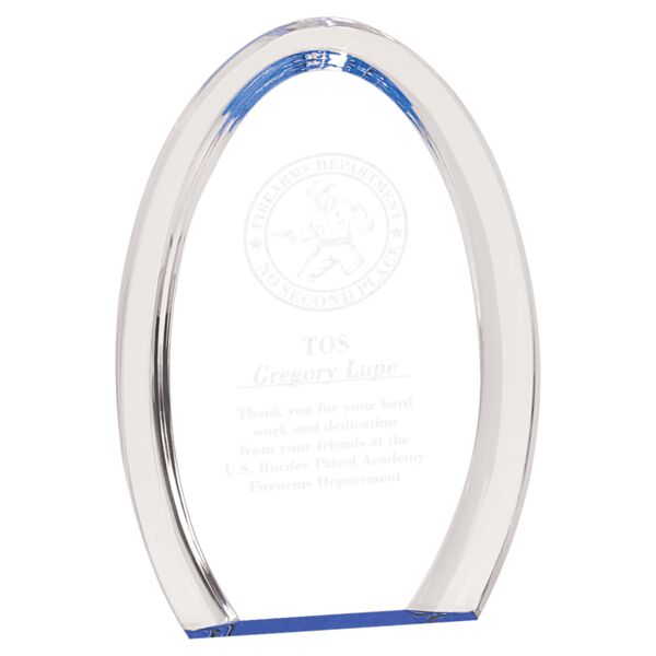 7" Oval Halo Acrylic Thumbnail