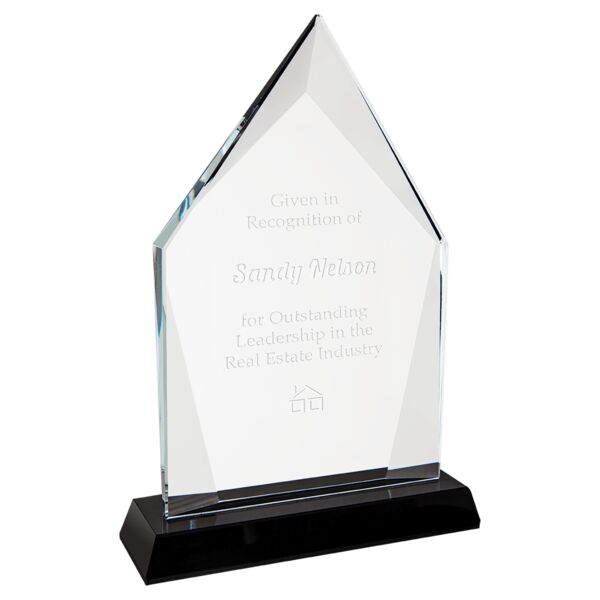 8 1/2" Diamond Halo Glass with Base Thumbnail