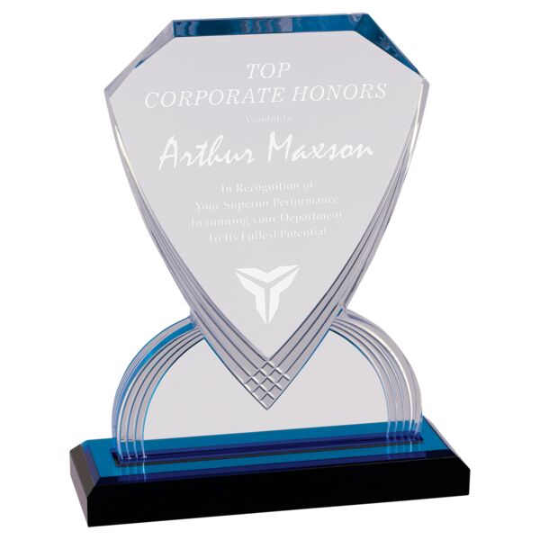 9" Carved Shield Impress Acrylic Thumbnail