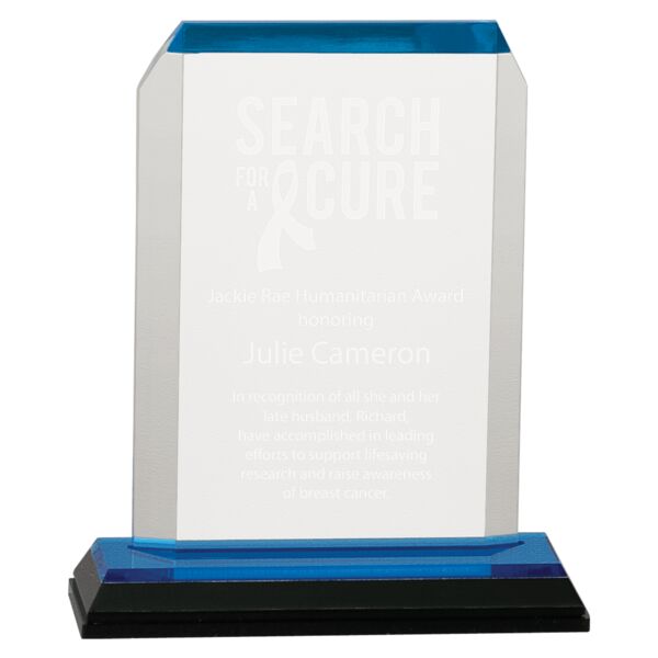 3 1/2" x 5 1/2" Clipped Corner Impress Acrylic Thumbnail