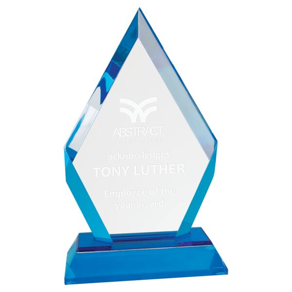 7" Frosted Base Diamond Impress Acrylic Thumbnail