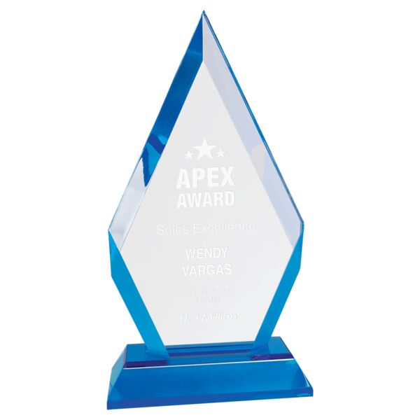 8" Frosted Base Diamond Impress Acrylic Thumbnail