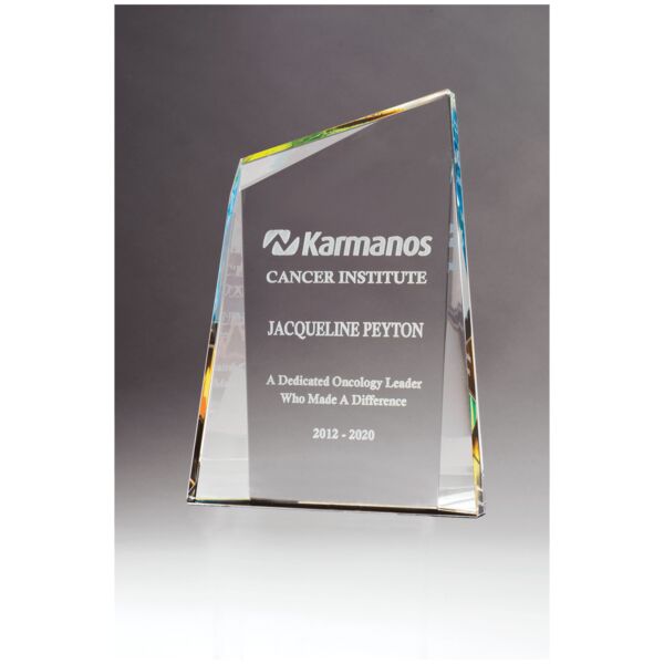 5 7/8" x 8" Zenith Series Crystal with Prism-Effect Thumbnail