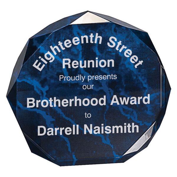 6" Marble Octagon Acrylic Award Thumbnail
