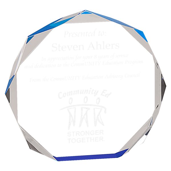 6" Octagon Acrylic Award Thumbnail