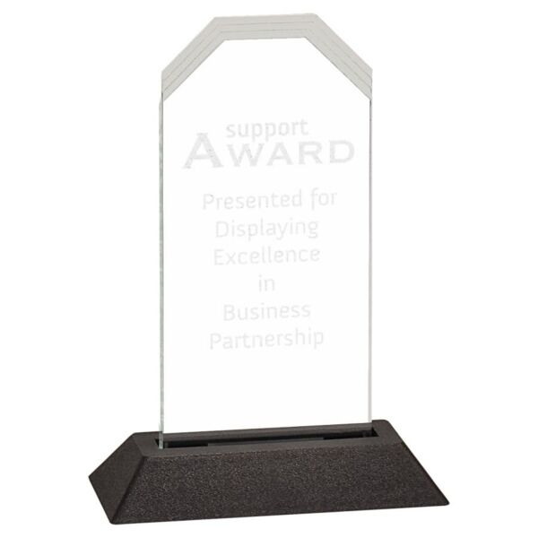 3" x 6" Frosted Corners Pop-In Acrylic (Base not included) Thumbnail