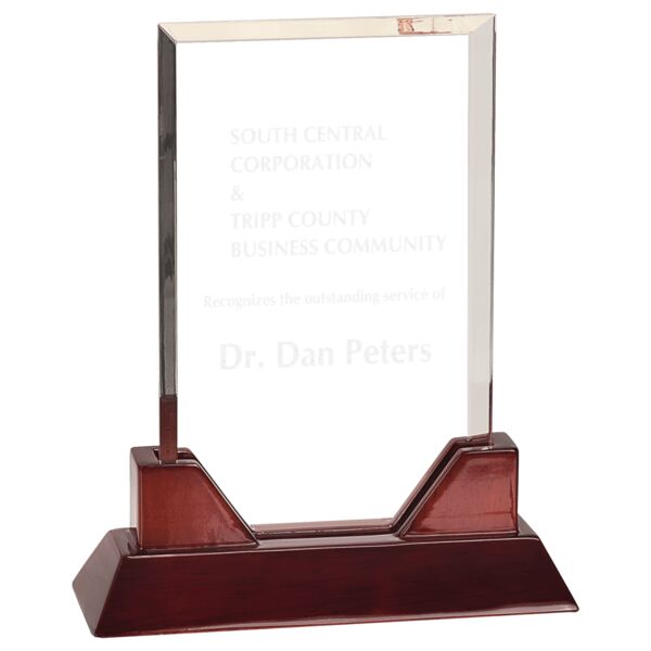 8 3/4" Rectangle Prestige Acrylic with Piano Finish Base Thumbnail