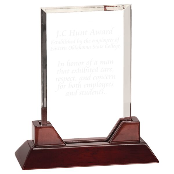 9 3/4" Rectangle Prestige Acrylic with Piano Finish Base Thumbnail