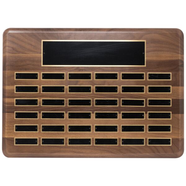 15" x 21"/Plates 7/8" x 2 3/4" American 36 Plate Perpetual Plaque with Brass Plated Steel Plates Thumbnail