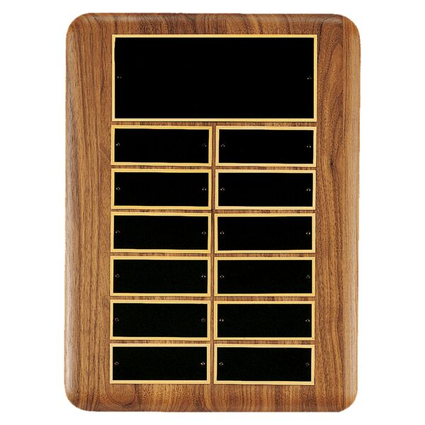 11" x 15"/Plates 1 1/2" x 3 3/4" American 12 Plate Perpetual Plaque with Brass Header Plate Thumbnail