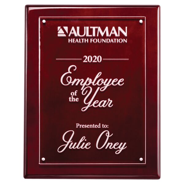 7x9 High Gloss Plaque with Acrylic Engraving Plate Thumbnail