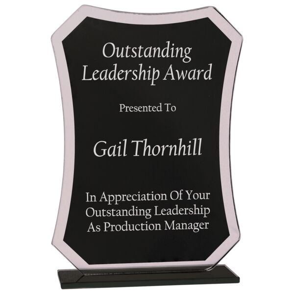 6 1/2" Rectangle Reflection Glass Award Thumbnail