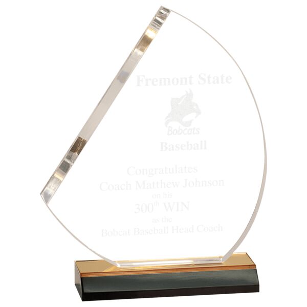 7 1/2" x 8 3/4" Reflection Sail Acrylic with 6" Mirror Base Thumbnail