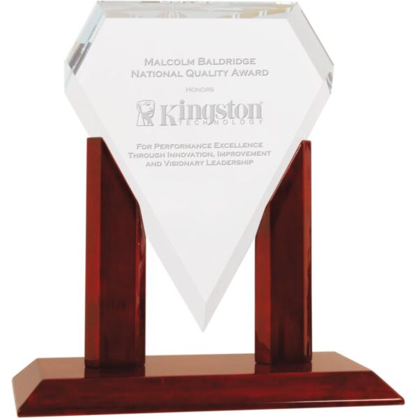 8" x 9" Royal Marquis Diamond Glass Replacement Blank Thumbnail