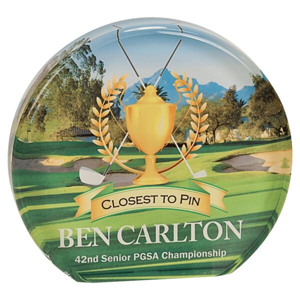 6" x 5 1/2" Round Sublicrylic Thumbnail