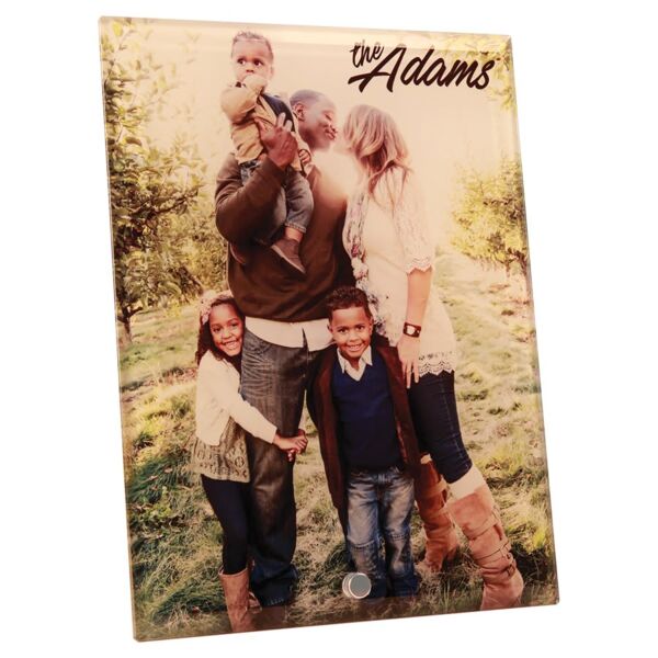 6" x 8" Sublimatable Vertical Glass with 1 Pin Thumbnail