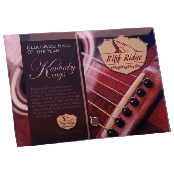 6" x 4" Sublimatable Horizontal Glass with 1 Pin Thumbnail