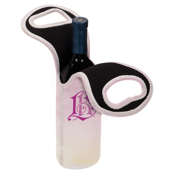 4 3/4" x 14 1/2" Sublimatable Insulated Wine Gift Bag Thumbnail