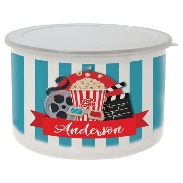 57 oz. Tall Enamel Container with Flexible Plastic Lid Thumbnail