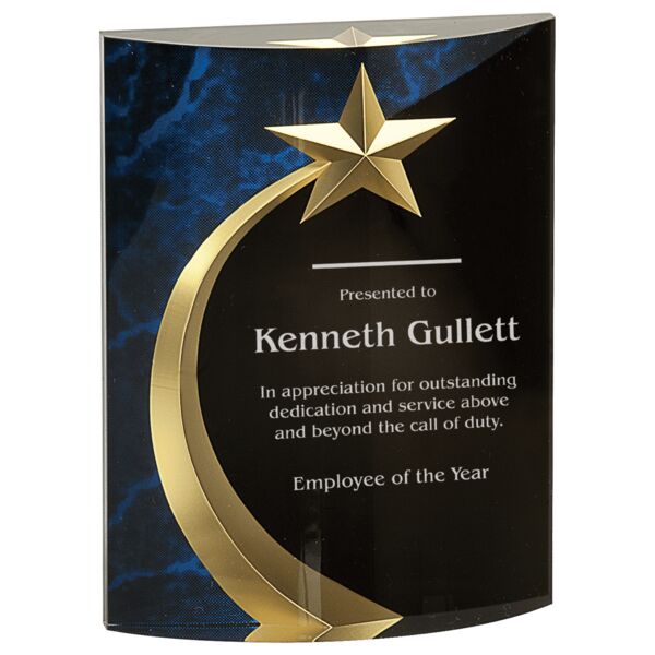 6" Marble Rounded Shooting Star Acrylic Thumbnail