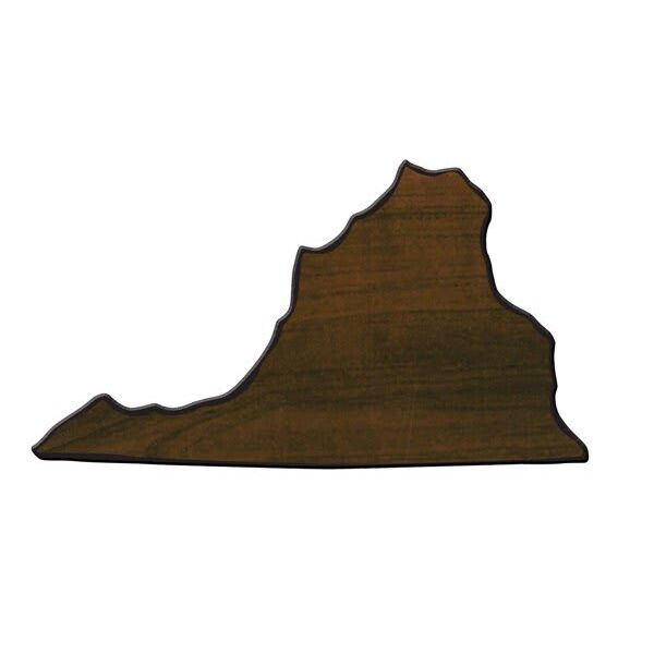 6 1/4" x 10 7/8" Finish Edge Virginia State Plaque Thumbnail