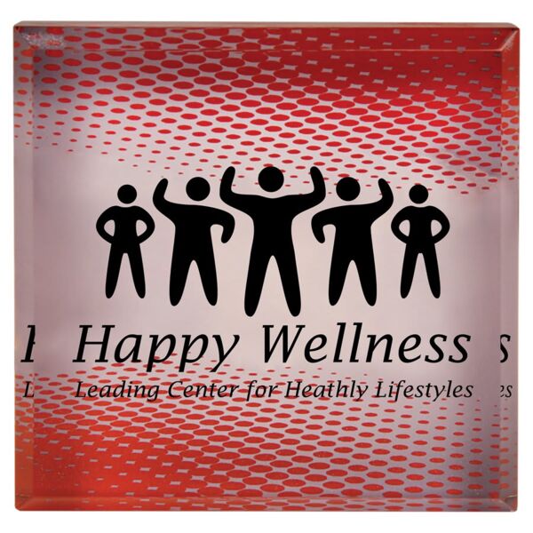 3 3/4" x 3 3/4" Sublimatable Acrylic Paperweight Thumbnail