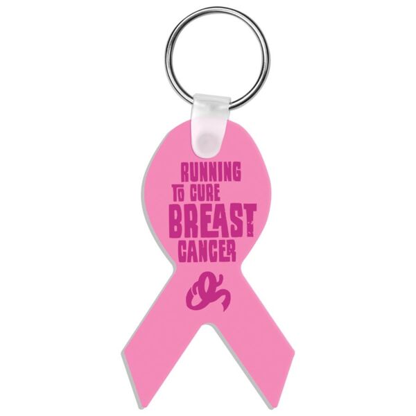 1.6" x 2.75" Gloss Unisub Aluminum Sublimatable Ribbon Keychain Thumbnail